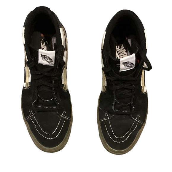 Vans Skateboard Sk8 Classic Hi-Top Oversized Checkerboard 12 - Picture 3 of 14